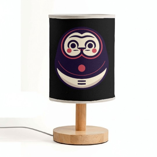 Kawaii Cat Face Daruma Doll Fabric Lamps