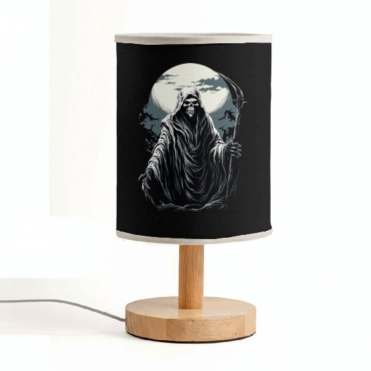 Spooky Halloween Grim Reaper Fabric Lamps