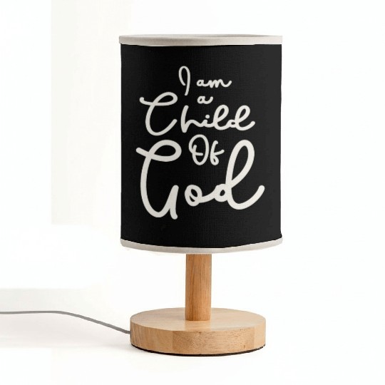 Child Of God - Embrace Your Divine Identity Fabric Lamps