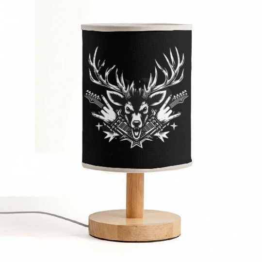 Punk Rock Reindeer Fabric Lamps