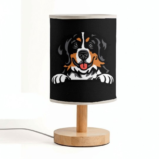 Bernese Mountain Dog Fabric Lamps