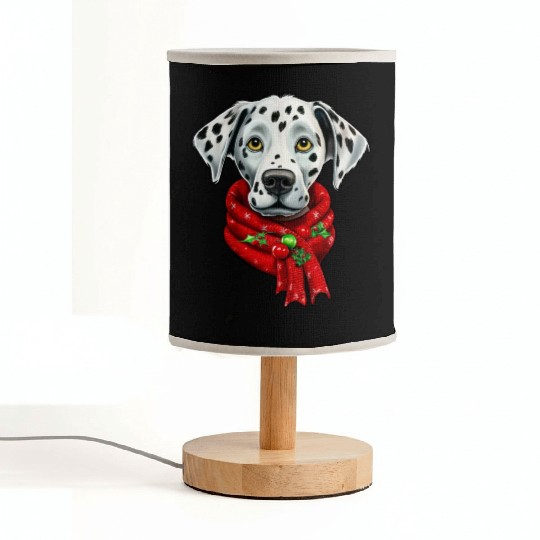 dalmatian christmas pet design Fabric Lamps