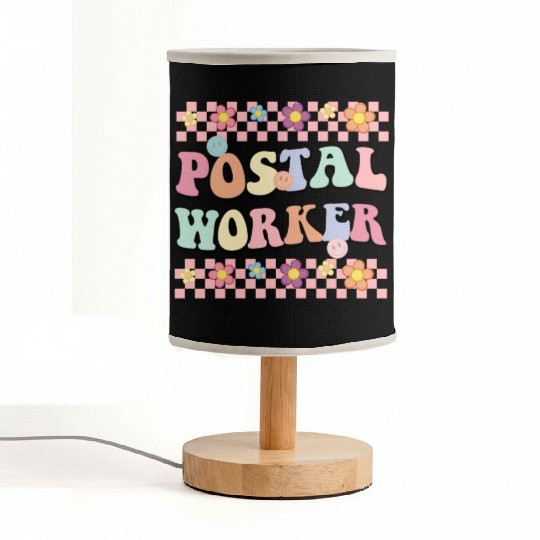Floral POSTAL WORKER Fabric Lamps