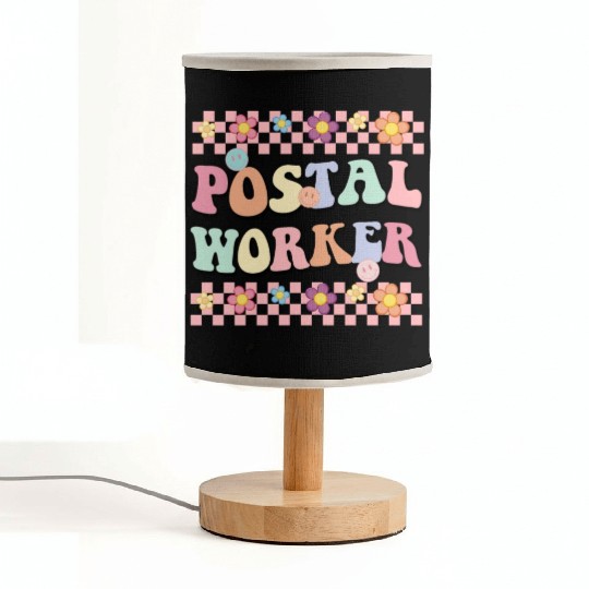 Floral POSTAL WORKER Fabric Lamps