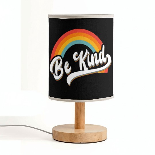 Be Kind Rainbow Anti Bullying Wear Orange Unity Fabric Lamps