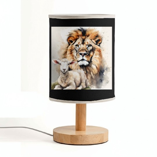 Lion and Lamb Christian Apparel Fabric Lamps