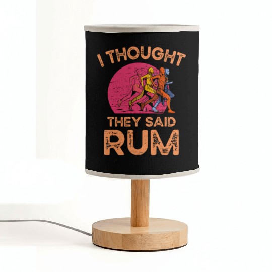 I Thought They Said Rum Athletic Athlete Fabric Lamps