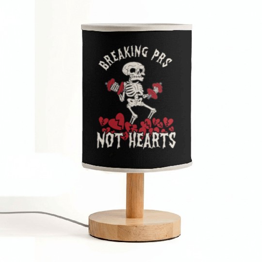 Anti Valentine´s Day Broken Heart Powerlifting Gym Fabric Lamps