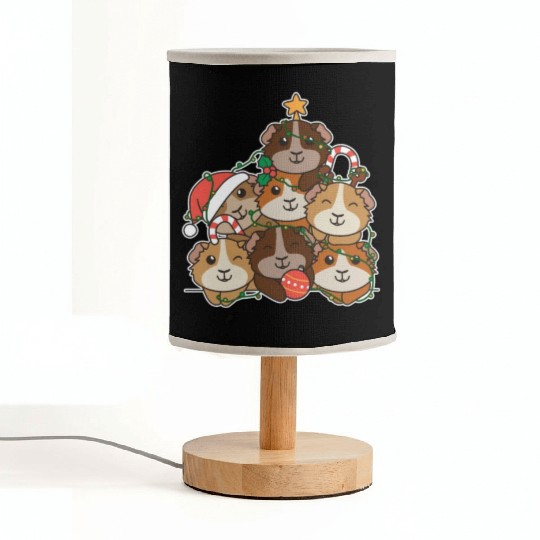Guinea Pig Christmas Tree Funny Animal Fabric Lamps