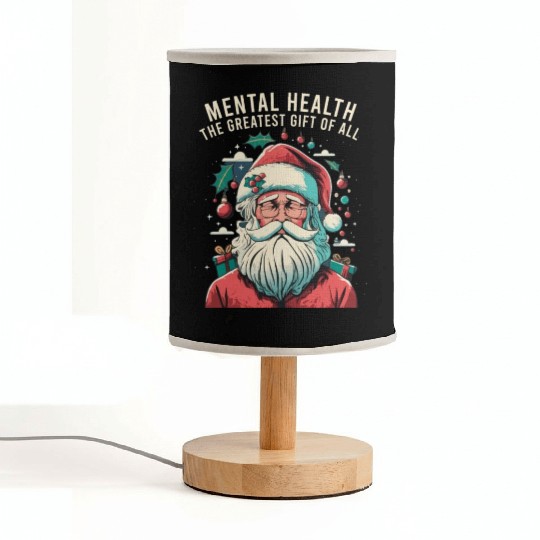 Mental Health Christmas Anti Christmas Holiday Fabric Lamps