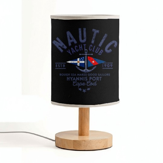 Nautic Yacht Club Emblem Design Fabric Lamps