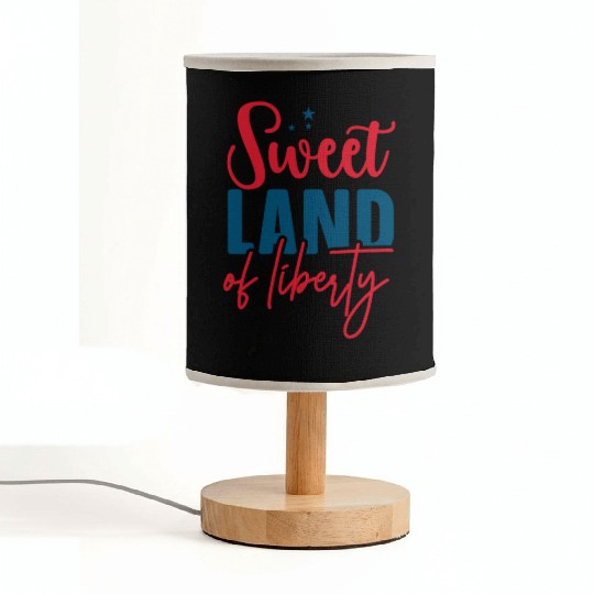 sweet land of liberty Fabric Lamps