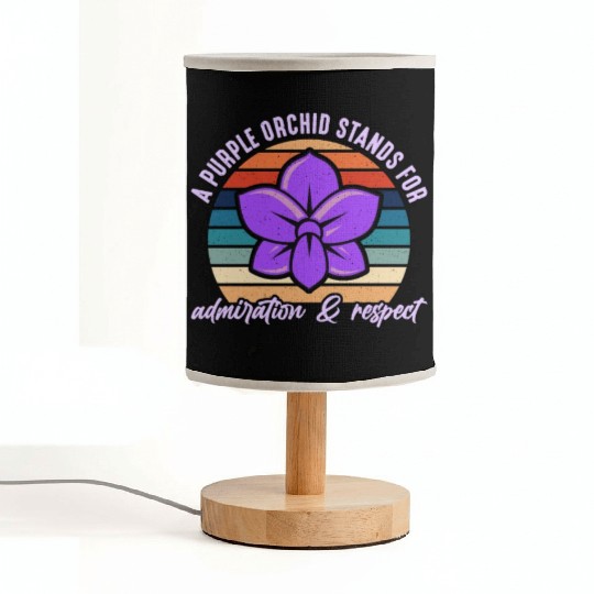 Orchids A Purple Orchid Stands Retro Horticulture Fabric Lamps
