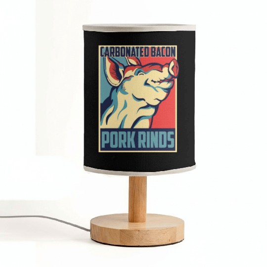 Carbonated Bacon Funny Pork Rinds Graphic Fabric Lamps