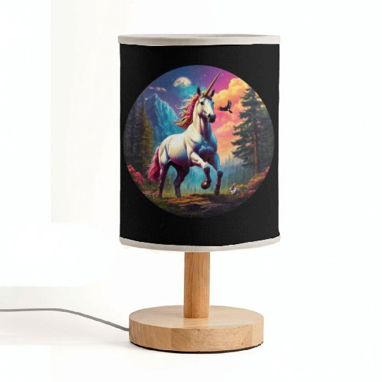 Majestic Rainbow Unicorn Fabric Lamps