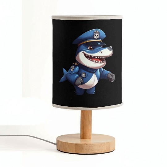 Shark police Fabric Lamps