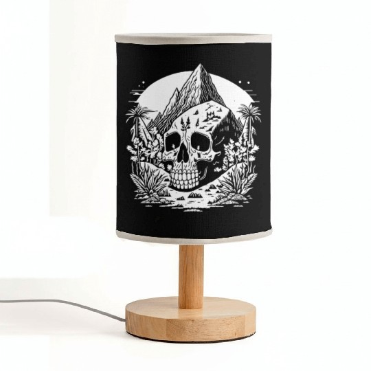Hiking Hike Skull Skull Nature Fabric Lamps