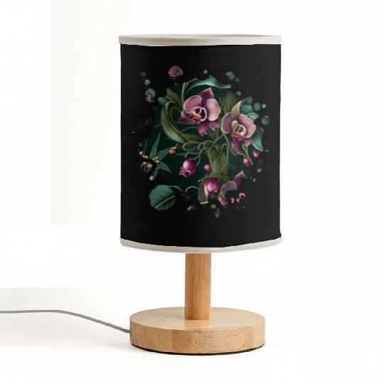 Orchid Inspired Flower Plant Lover Funny Gardening Fabric Lamps