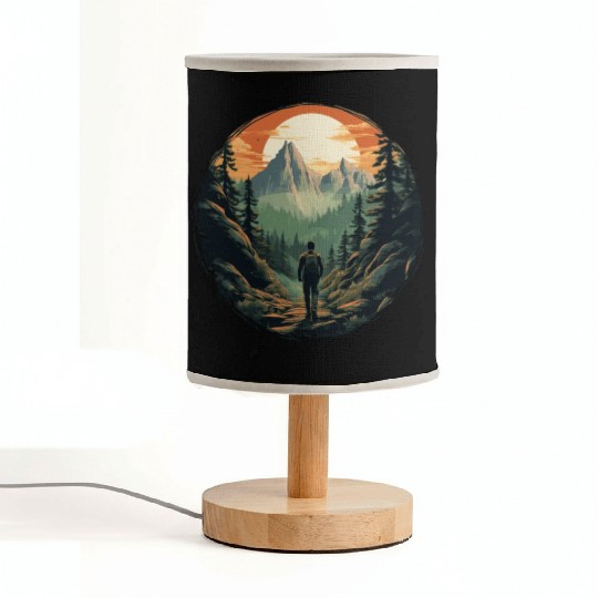 Forest nature trekking adventure Fabric Lamps
