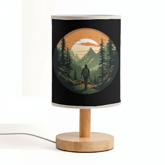 Forest nature trekking adventure Fabric Lamps