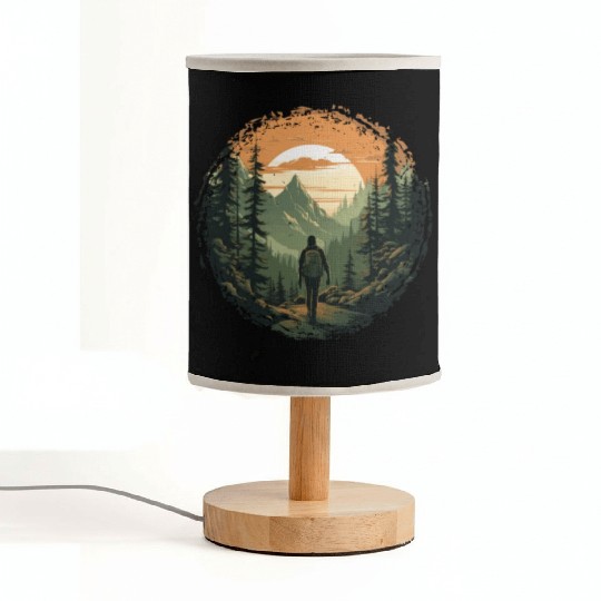 Forest nature trekking adventure Fabric Lamps