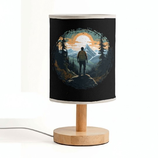 Forest nature trekking adventure Fabric Lamps