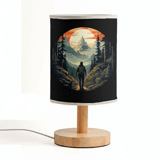Forest nature trekking adventure Fabric Lamps