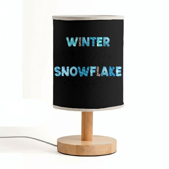 Winter kisses and snowflake wishes sublimation Fabric Lamps