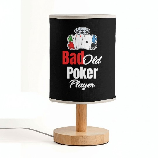 Bad Old Poker Player Holdem Dealer Blackjack Fabric Lamps