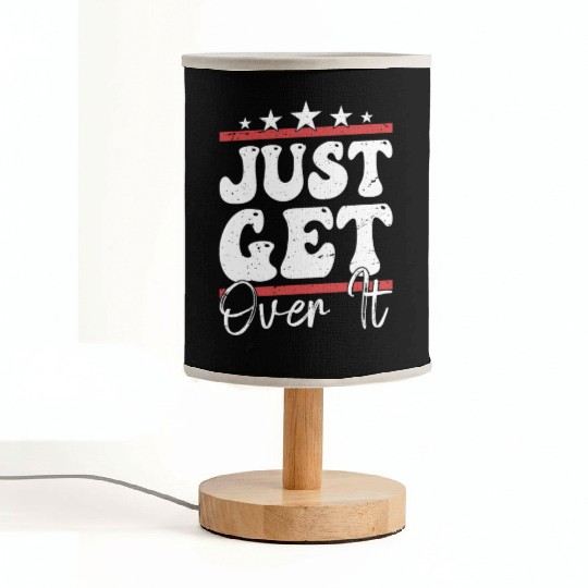 Just Get Over It Riding Girl Horseback Fabric Lamps