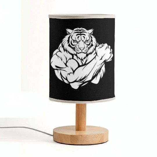 Workout Gym Tiger Fabric Lamps