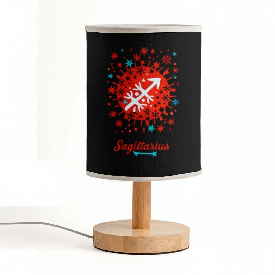 Sagittarius in the Winter Wonderland Fabric Lamps