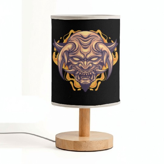 horned devil Fabric Lamps