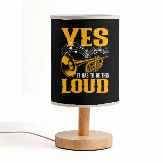 Funny Trumpet Player Gift Fabric Lamps
