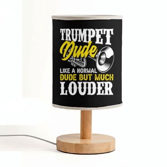 Funny Trumpet Player Gift Fabric Lamps