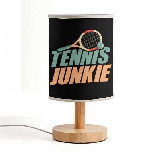 Tennis Junkie Racket Sport Player Fabric Lamps