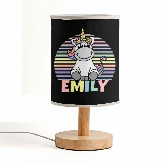 Emily Name Unicorn Fabric Lamps