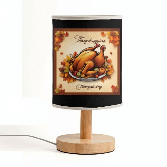 happy thanksgiving Fabric Lamps