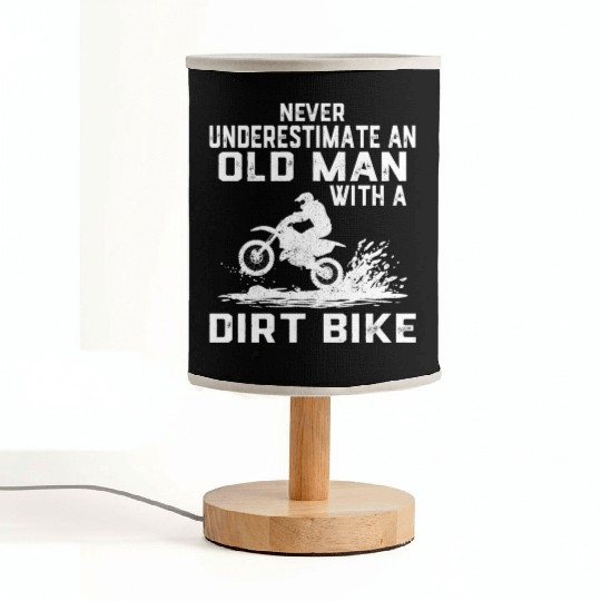 Never Underestimate an Old Man with a Dirt Bike Fabric Lamps