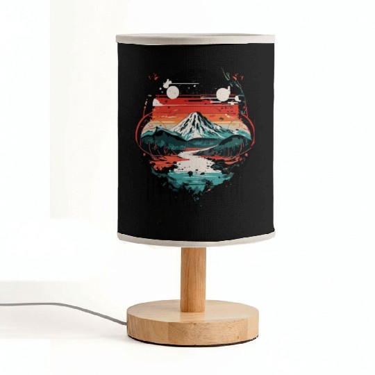 Landscape Ink Fabric Lamps