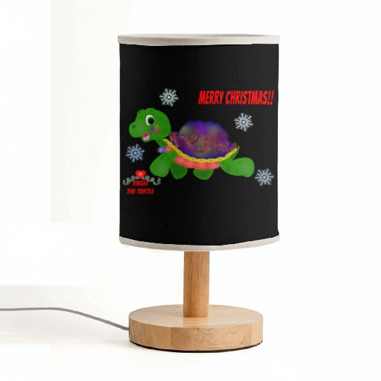 "Tinsel the Turtle" (Snowflake Snuggliezz) Fabric Lamps