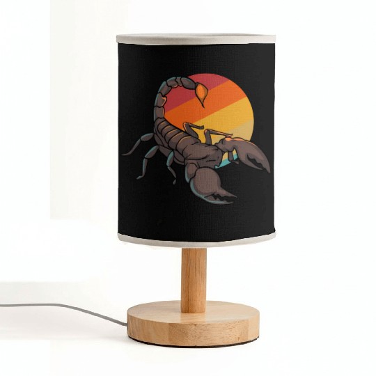 Scorpion Sunset 70s 80s Fabric Lamps