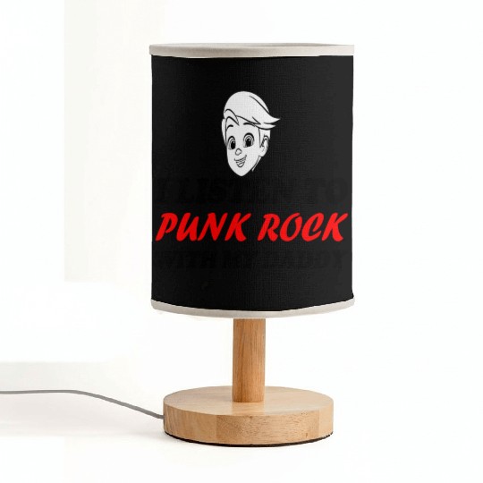 I listen to punk rock with my dady Fabric Lamps