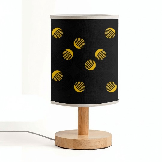 homelon goggle eyed yellow dots Fabric Lamps