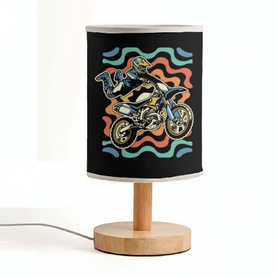 Dirt Bike Mx Motocross Supermoto Fabric Lamps