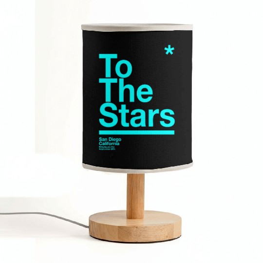 To The Stars Light Blue Fabric Lamps