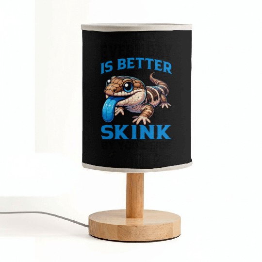Lizard Collector Reptile Lover Blue Tongue Skink Fabric Lamps
