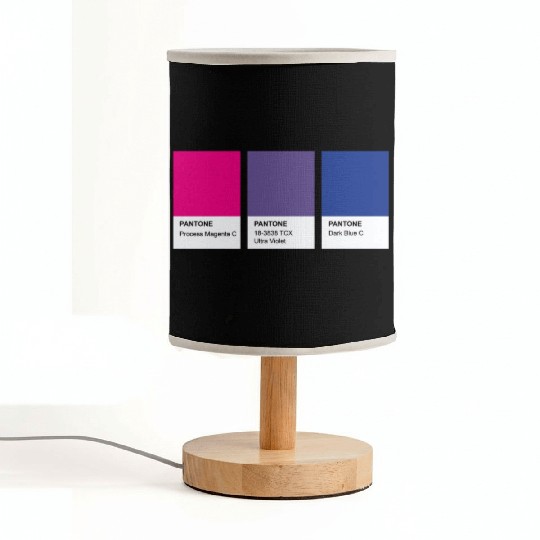 LGBT COLOR PANTONE PALLETE BISEXUAL COMMUNITY Fabric Lamps