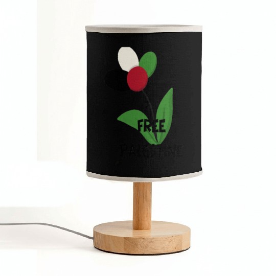 Free Palestine,Flag-colored rose ,watermelon color Fabric Lamps