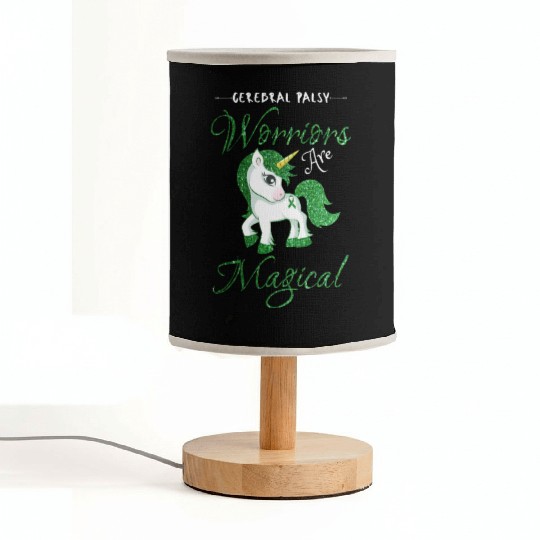Cerebral Palsy Warriors Are Magical Cute Green Fabric Lamps